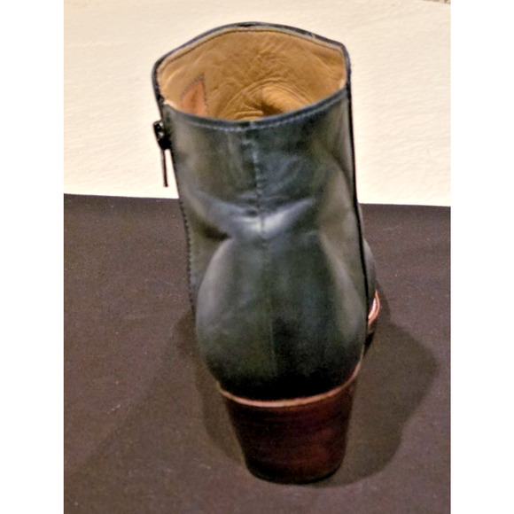 Adelante Granada Ankle Boots Women's Denim Blue Leather Side Zip Sz 9, Width C - Picture 11 of 16